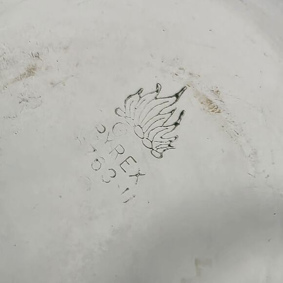 Vintage PYREX Flameware BLUE GLASS Double Boiler Pots 6763-U 6763-L (No Lid) - Picture 9 of 16